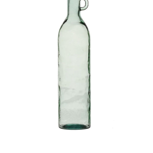 Flaska 18 x 18 x 75 cm återvinningsglas Grön