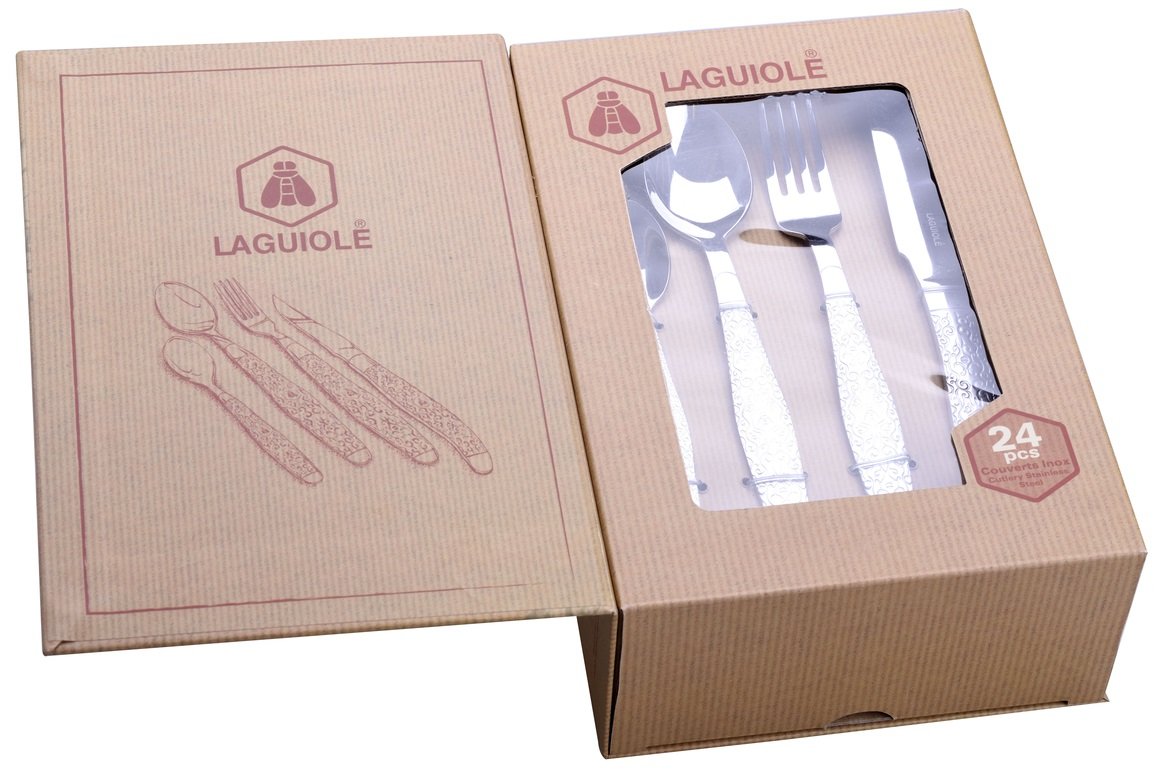 Se Laguiole Bestickset i Stål Med 24 Delar ✔ Stort utbud av Laguiole ✔ Snabb leverans: 1 - 2 vardagar och billig frakt - Artikelnummer: BLS-13351 och streckkod / Ean: 3661075123208 i lager - Rea på Hem och trädgård > Kök och matsal > Serviser Spara upp till 51% - Över 785 välkända varumärken på rea