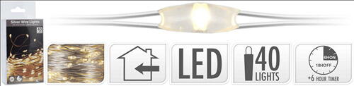 Se Ljuskedjad Ståltråd Inomhus W / 40 Led Varm Vit M / Timmar ✔ Stort utbud av ✔ Snabb leverans: 1 - 2 vardagar och billig frakt - Artikelnummer: BLS-14468 och streckkod / Ean: 8719202299823 i lager - Rea på Hem och trädgård > Dekor > Dofttillbehör till hemmet > Ljusstakar Spara upp till 51% - Över 785 välkända varumärken på rea