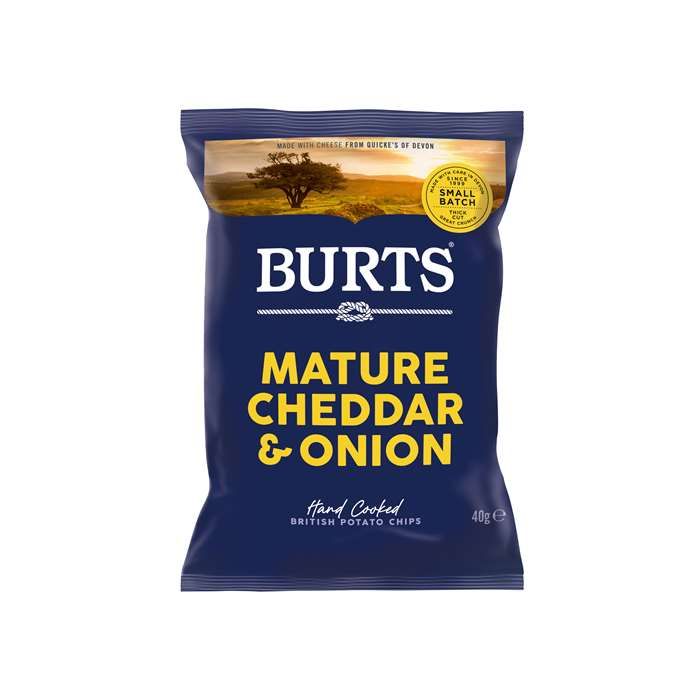 Se Burts Chips Mogen Cheddar & Vårlök 40 g ✔ Stort utbud av BURT´S ✔ Snabb leverans: 1 - 2 vardagar och billig frakt - Artikelnummer: BLS-702708 och streckkod / Ean: 5034709000271 i lager - Rea på Delikatesser > Snacks > Chips Spara upp till 51% - Över 785 välkända varumärken på rea