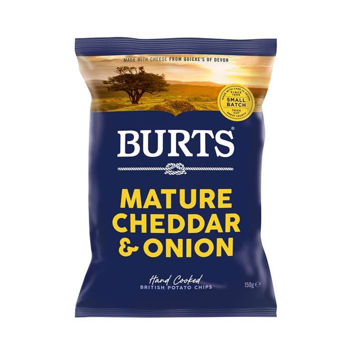 Se Burts Chips Mogen Cheddar & Vårlök 150 g ✔ Stort utbud av BURT´S ✔ Snabb leverans: 1 - 2 vardagar och billig frakt - Artikelnummer: BLS-702705 och streckkod / Ean: 5034709001414 i lager - Rea på Delikatesser > Snacks > Chips Spara upp till 51% - Över 785 välkända varumärken på rea