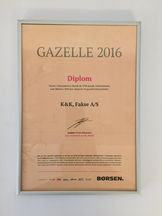 KopK.dk mottar för andra gången Børsens Gazelle-pris 2016