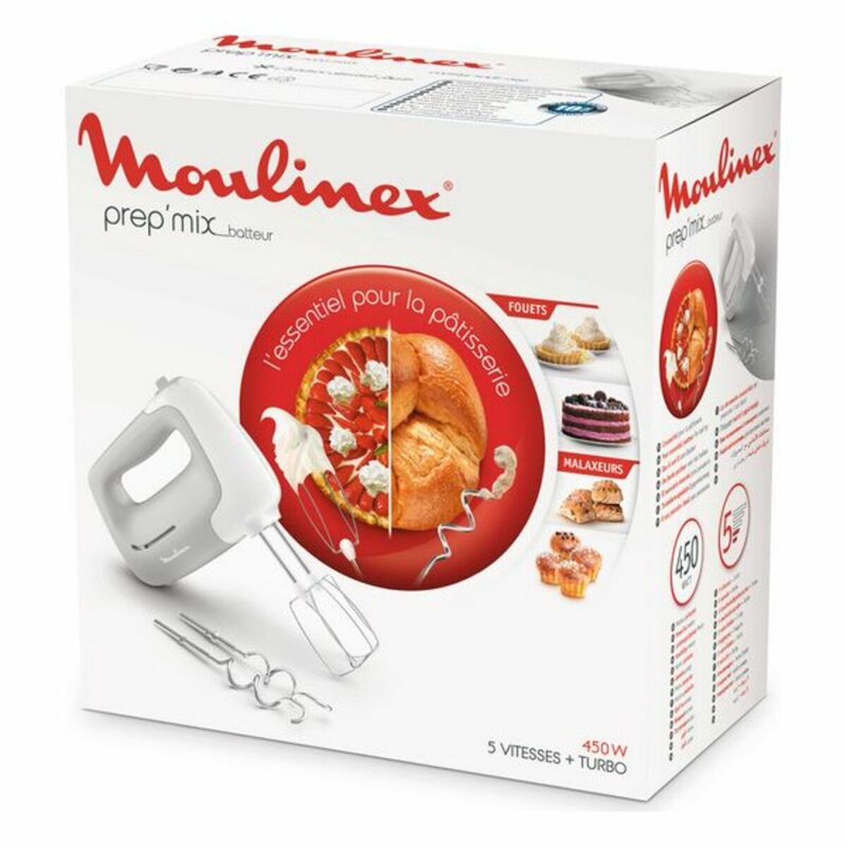 Blender-Mixer Moulinex HM450B Grå 450 W 450W
