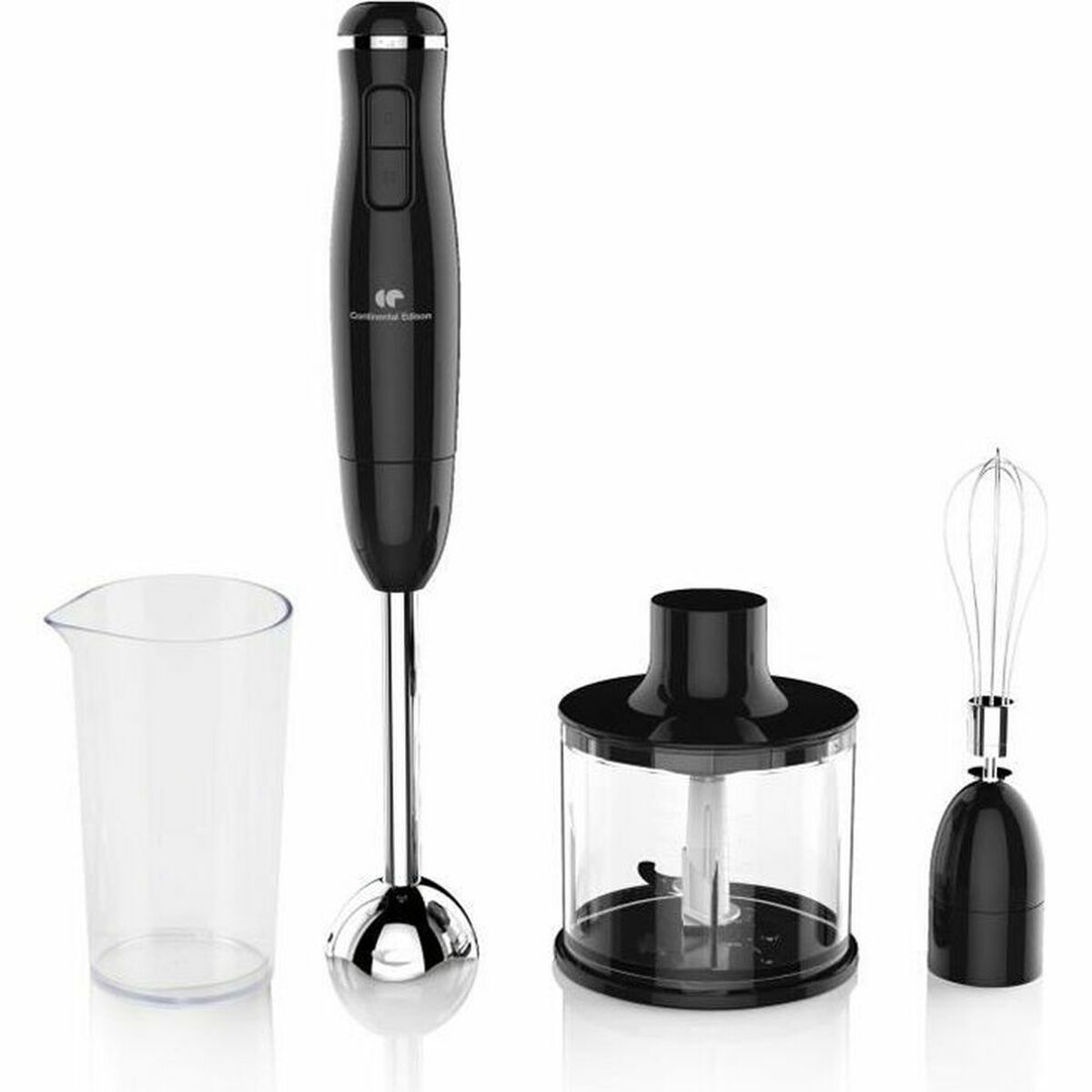 Multifunktionell handmixer med tillbehör Continental Edison CEHB01 Svart 400 W