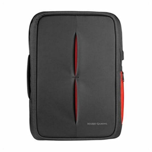 Stöldskydds ryggsäck med USB och fack för surfplatta och dator Mars Gaming MB2 17"