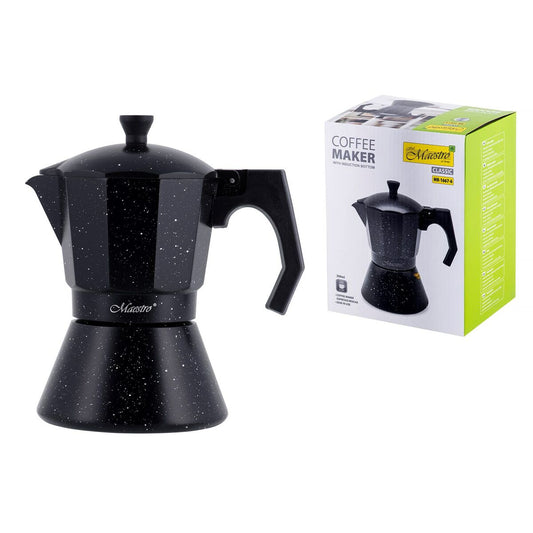 Italiensk Kaffepanna Feel Maestro MR-1667-6 Svart Granit Aluminium 300 ml 6 Koppar