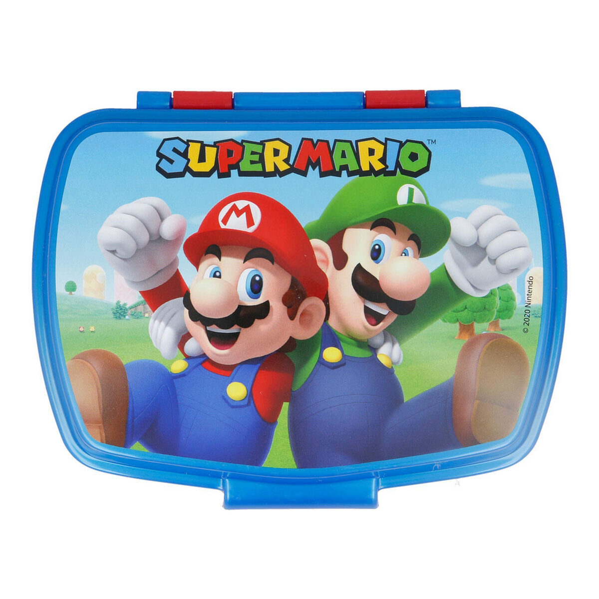 Smörgåslåda Super Mario Plast Röd Blå (17 x 5.6 x 13.3 cm)
