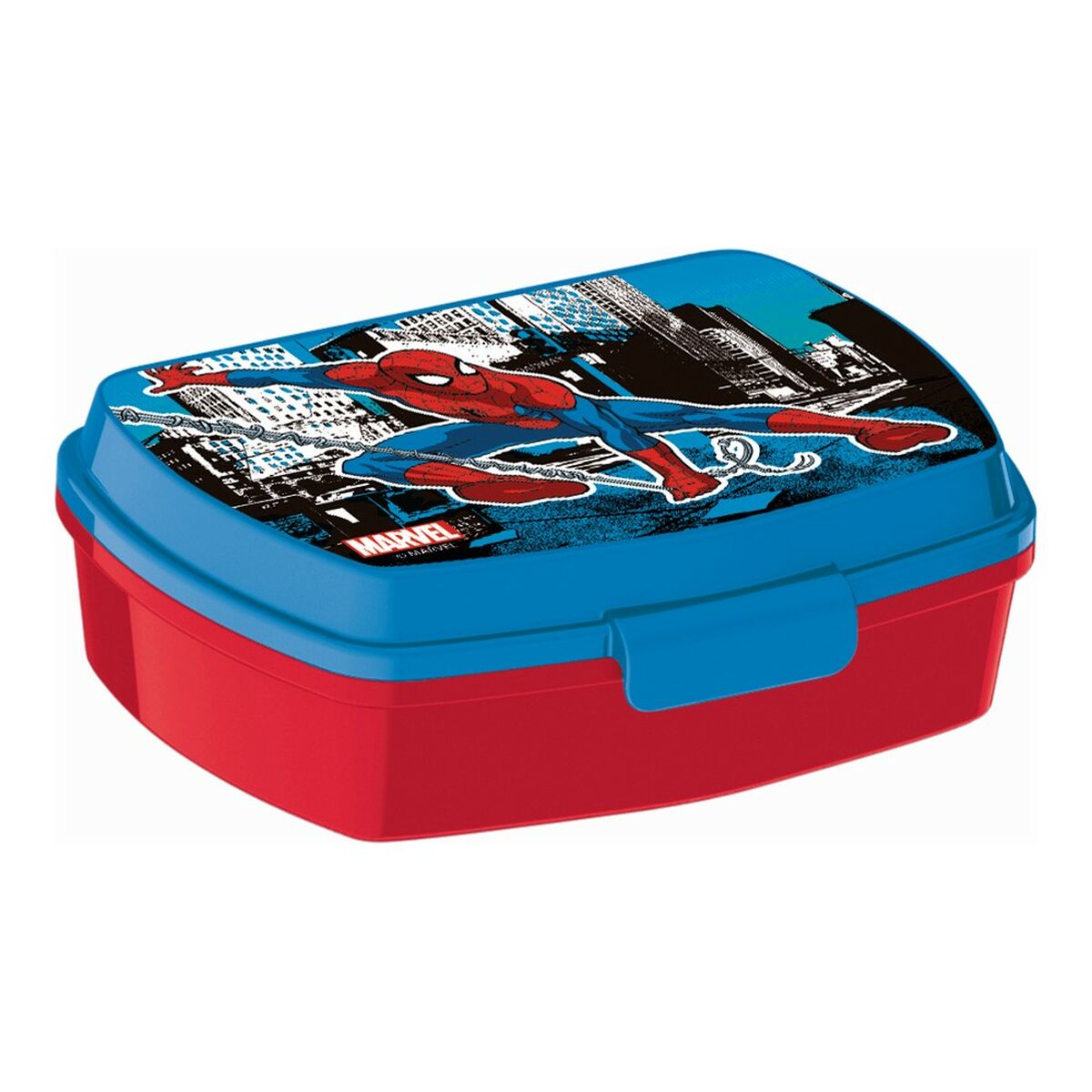 Smörgåslåda Spider-Man Great power Blå Röd 17 x 5.6 x 13.3 cm