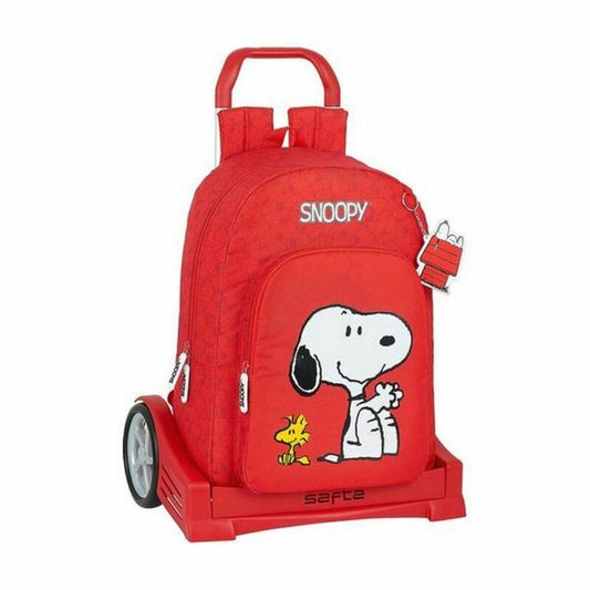 Skolväska med hjul Evolution Snoopy