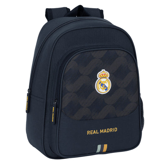 Skolryggsäck Real Madrid C.F. Marinblå 27 x 33 x 10 cm