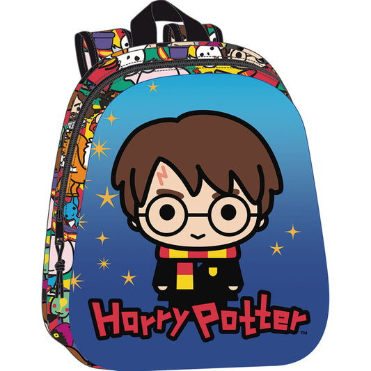Skolryggsäck Harry Potter Blå Multicolour 27 x 33 x 10 cm