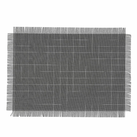 Bordsunderlägg Bidasoa Ikonic Svart PVC (47,5 x 29,5 cm) (Pack 12x)