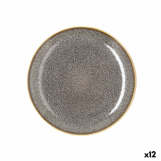 Platt skål Ariane Jaguar Freckles Brun Keramik 21 cm (12 antal)