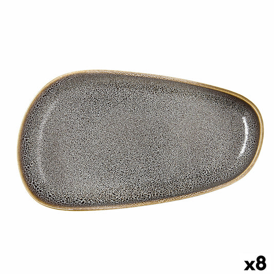 Platt skål Ariane Jaguar Freckles Brun Keramik Rektangulär 27 cm (8 antal)