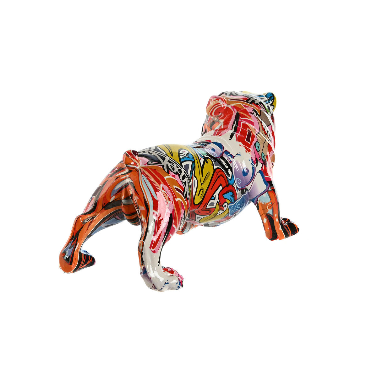 Prydnadsfigur Home ESPRIT Multicolour Hund 25,5 x 12 x 13,5 cm