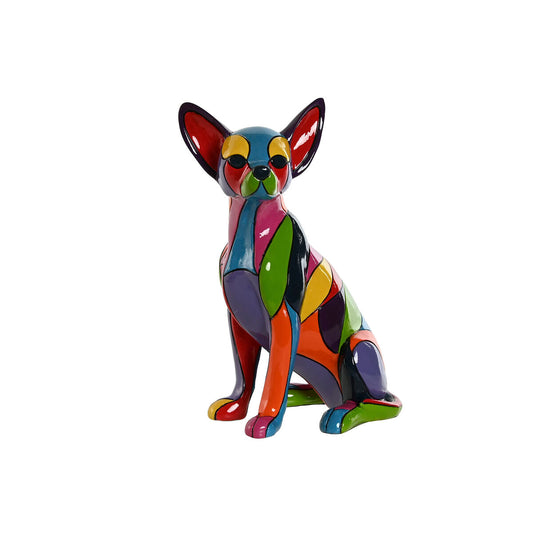 Prydnadsfigur Home ESPRIT Multicolour Hund 17 x 11 x 25 cm