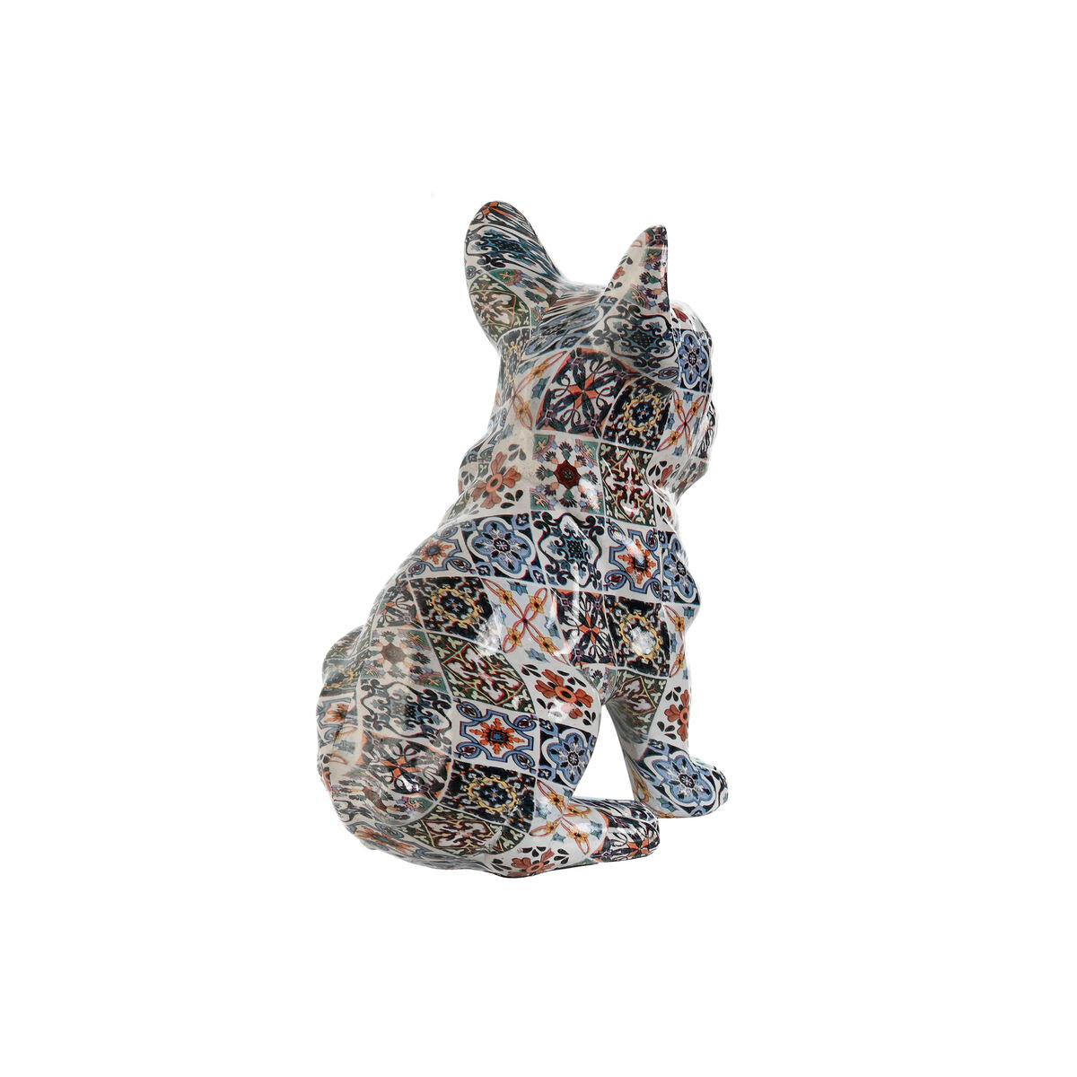 Prydnadsfigur Home ESPRIT Multicolour Hund Medelhavs 10 x 13 x 16 cm (2 antal)