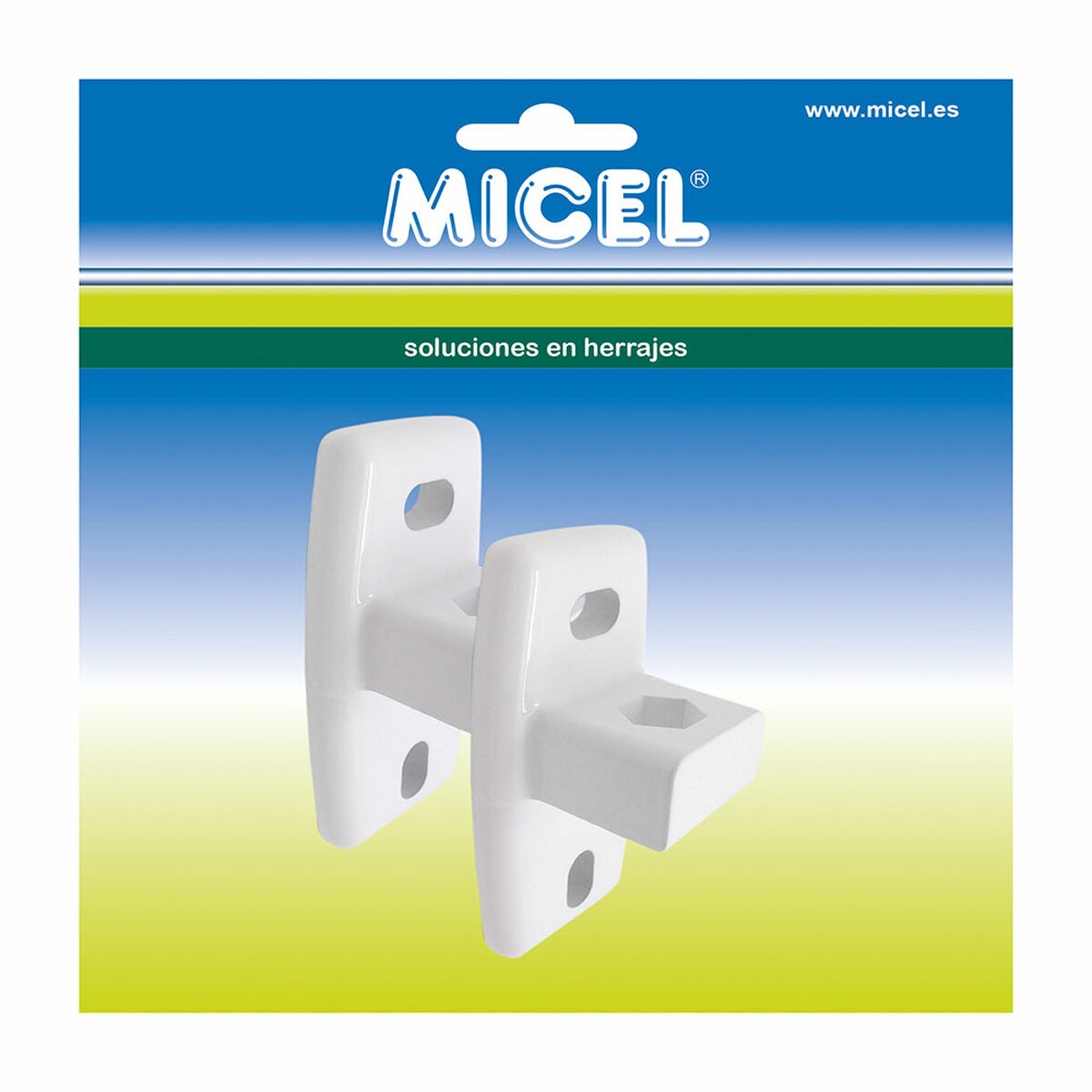 Awning support Micel TLD02 Vit 4,4 x 3,82 x 8,6 cm 2 Delar Vägg
