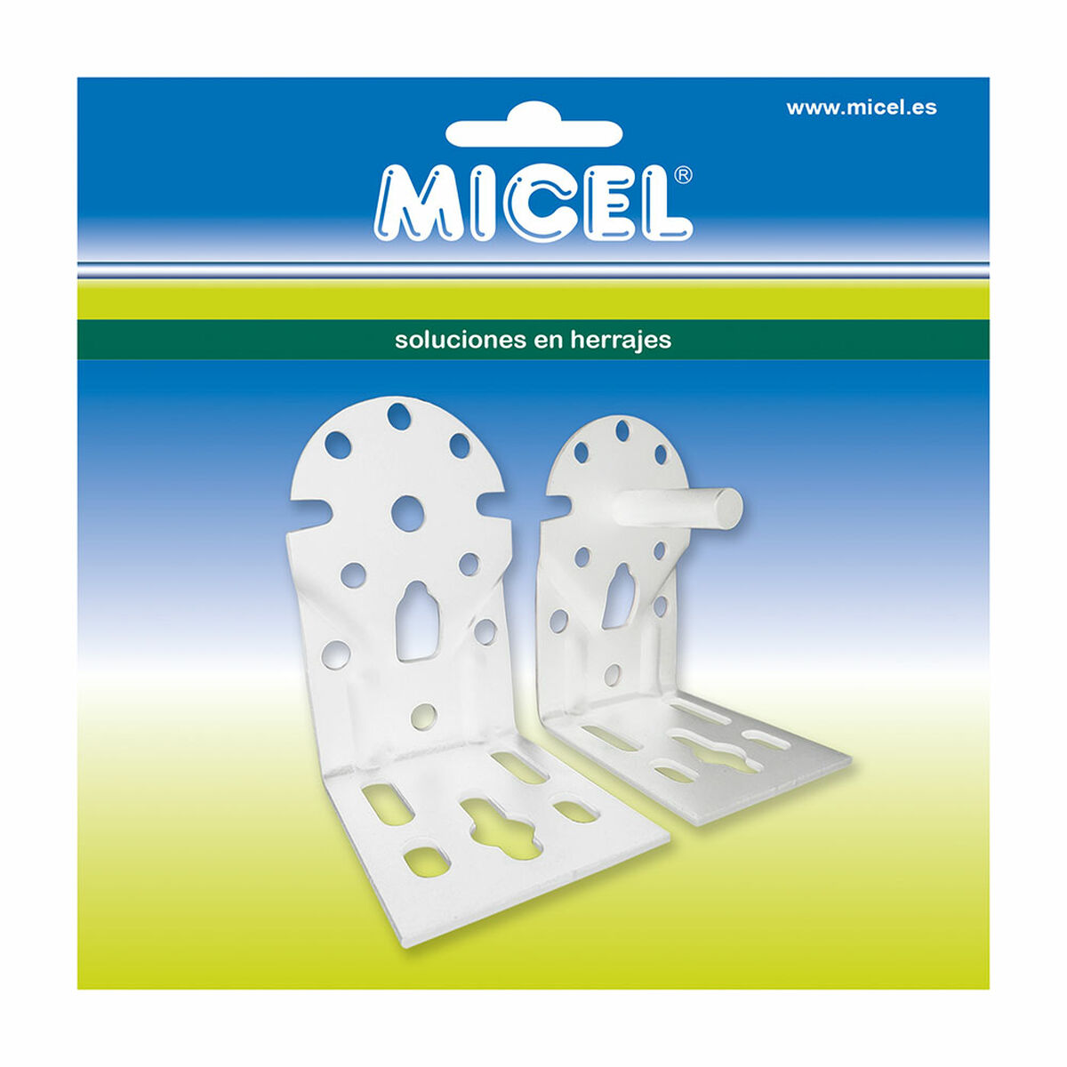 Awning support Micel TLD08 Vit 6,5 x 8,6 x 10,8 cm 2 Delar Axel