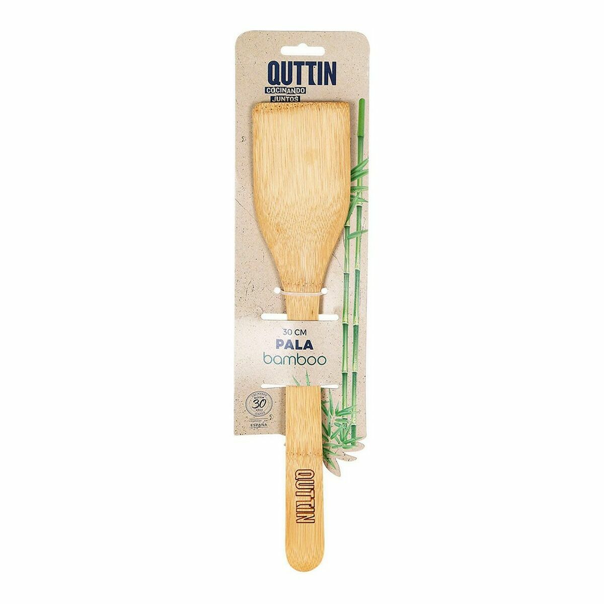 Spatel Quttin Brun Rak Bambu 30 x 6,2 x 0,8 cm (36 antal)