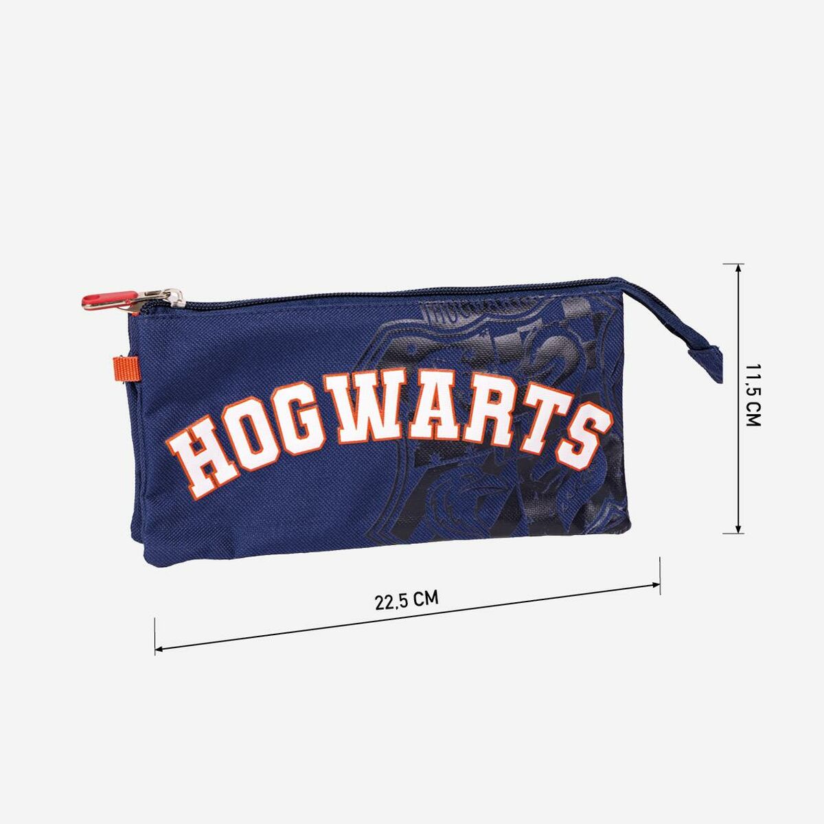 Tredubbel Carry-all Harry Potter Howarts 22,5 x 2 x 11,5 cm Mörkblå
