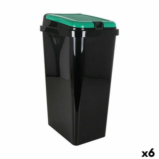 Avfallsbehållare Återvinning Tontarelli Grön 45 L (6 antal)