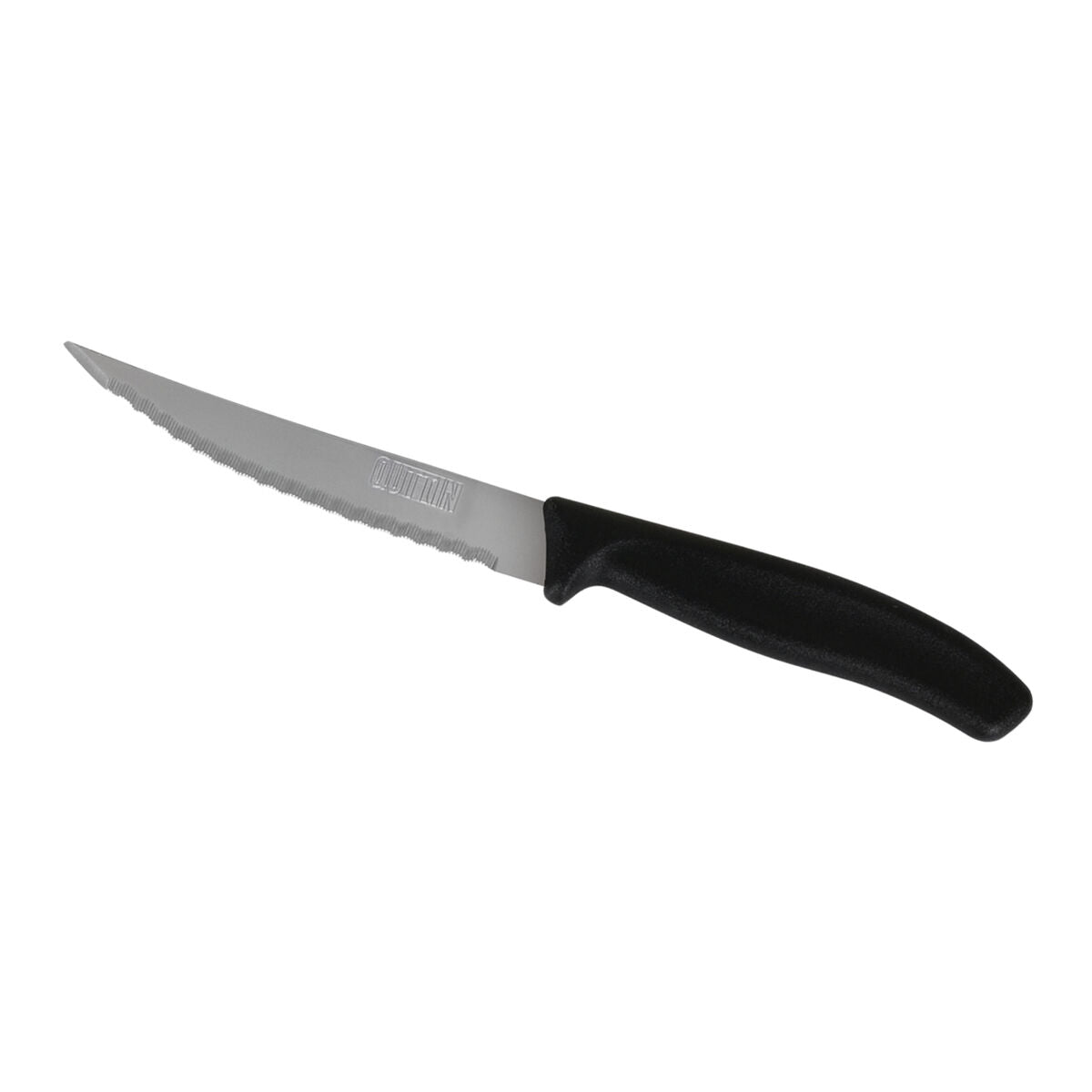 Knivset Quttin 11 cm Svart Silvrig 6 Delar (12 antal)