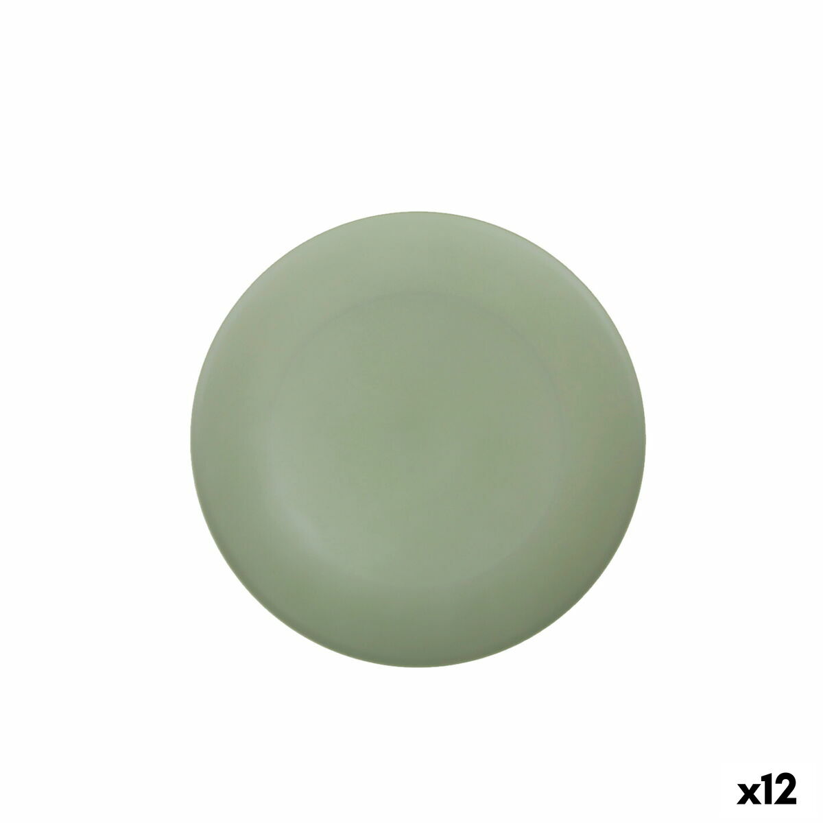 Platt skål Alfares Melamin Grön 32,5 x 2 cm (12 antal)
