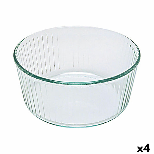 Ugnsform Pyrex Classic Soufflé 21 x 21 x 10 cm Transparent Glas (4 antal)