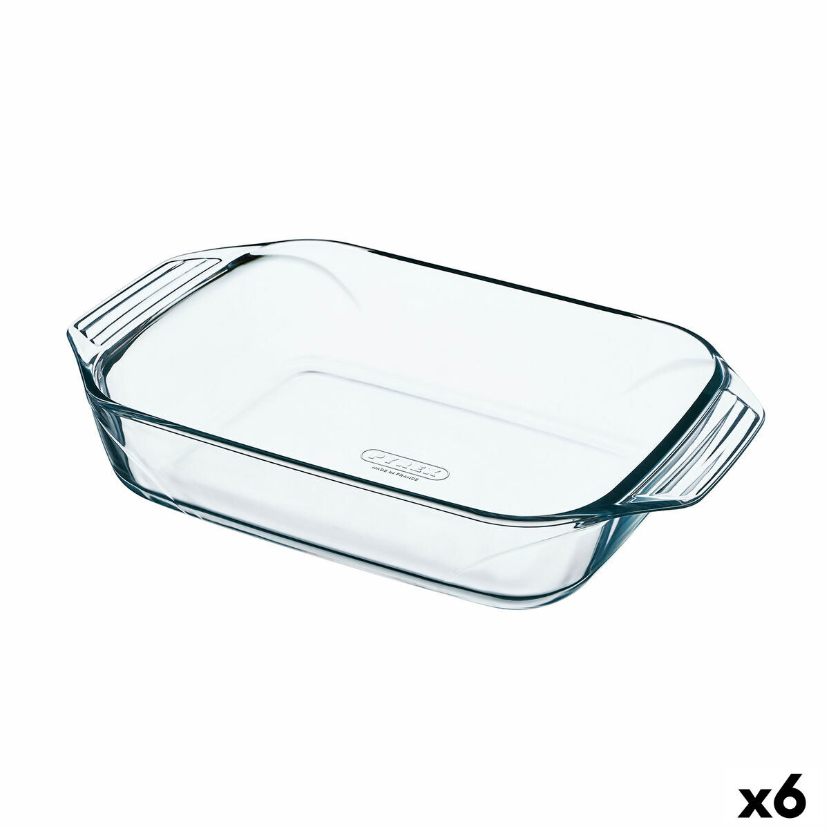 Ugnsform Pyrex Irresistible Rektangulär Transparent Glas 6 antal 27,5 x 16,9 x 6 cm