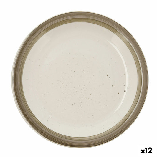 Platt skål Quid Allegra Nature Dvobarvna Keramik Ø 27 cm (12 antal)