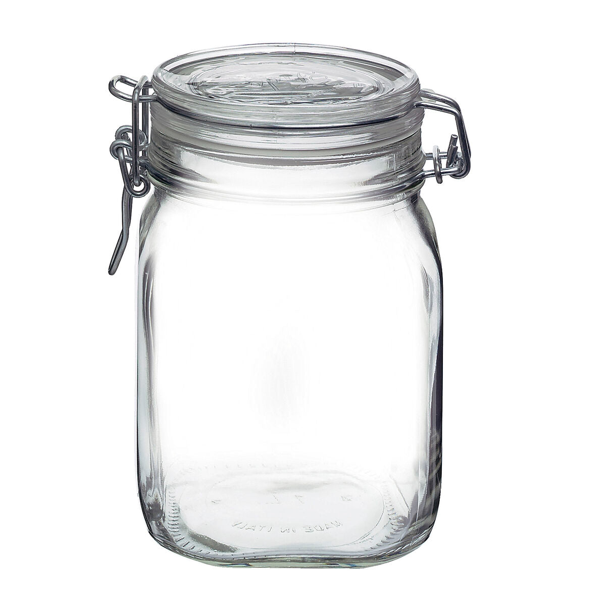 Behållare för matkonservering Bormioli Rocco fido Transparent Glas (1 L) (6 antal)