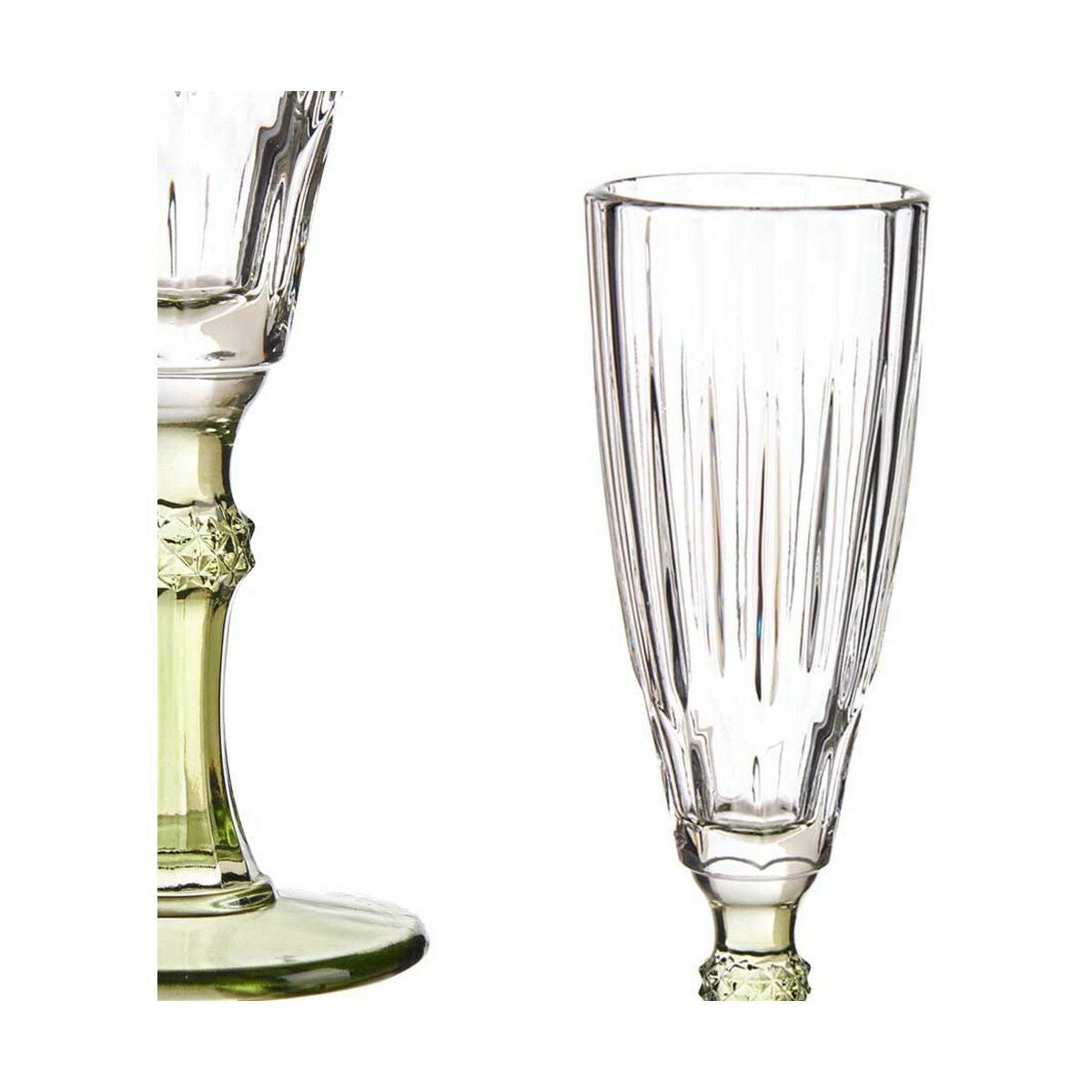 Champagneglas Exotic Glas Grön 6 antal (170 ml)