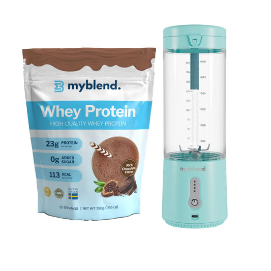 Se MyBlend 3 - Protein Bundle - Mint / Rich Chocolate ✔ Stort utbud av MyBlend ✔ Snabb leverans: 1 - 2 vardagar och billig frakt - Artikelnummer: MYB-46789491654991 och streckkod / Ean: 7350113220028 i lager - Rea på Blender Spara upp till 51% - Över 785 välkända varumärken på rea