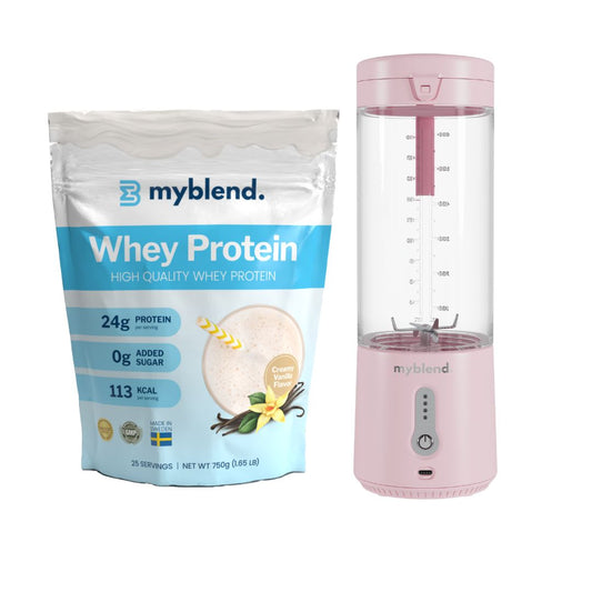Se MyBlend 3 - Protein Bundle - Pink / Creamy Vanilla ✔ Stort utbud av MyBlend ✔ Snabb leverans: 1 - 2 vardagar och billig frakt - Artikelnummer: MYB-46789501550927 och streckkod / Ean: i lager - Rea på Blender Spara upp till 51% - Över 785 välkända varumärken på rea