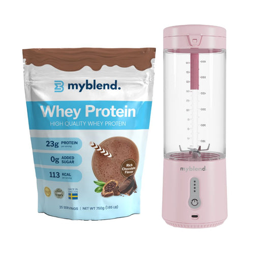 Se MyBlend 3 - Protein Bundle - Pink / Rich Chocolate ✔ Stort utbud av MyBlend ✔ Snabb leverans: 1 - 2 vardagar och billig frakt - Artikelnummer: MYB-46789491556687 och streckkod / Ean: 7350113220004 i lager - Rea på Blender Spara upp till 51% - Över 785 välkända varumärken på rea