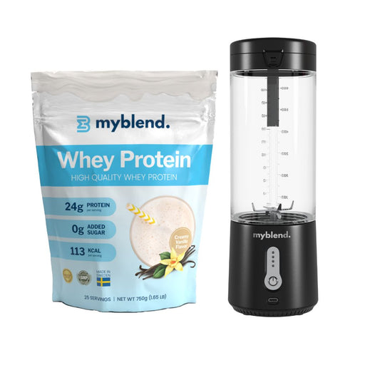 Se MyBlend 3 - Protein Bundle - Black / Creamy Vanilla ✔ Stort utbud av MyBlend ✔ Snabb leverans: 1 - 2 vardagar och billig frakt - Artikelnummer: MYB-46789501518159 och streckkod / Ean: i lager - Rea på Blender Spara upp till 51% - Över 785 välkända varumärken på rea