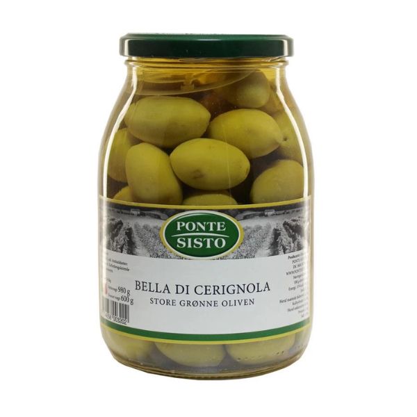 Se Oliver Cerignola Bella Di Grön Ponte Sisto 980g ✔ Stort utbud av Ponte Sisto ✔ Snabb leverans: 1 - 2 vardagar och billig frakt - Artikelnummer: BLS-671264 och streckkod / Ean: i lager - Rea på Delikatesser > Tapas > Oliv Spara upp till 51% - Över 785 välkända varumärken på rea