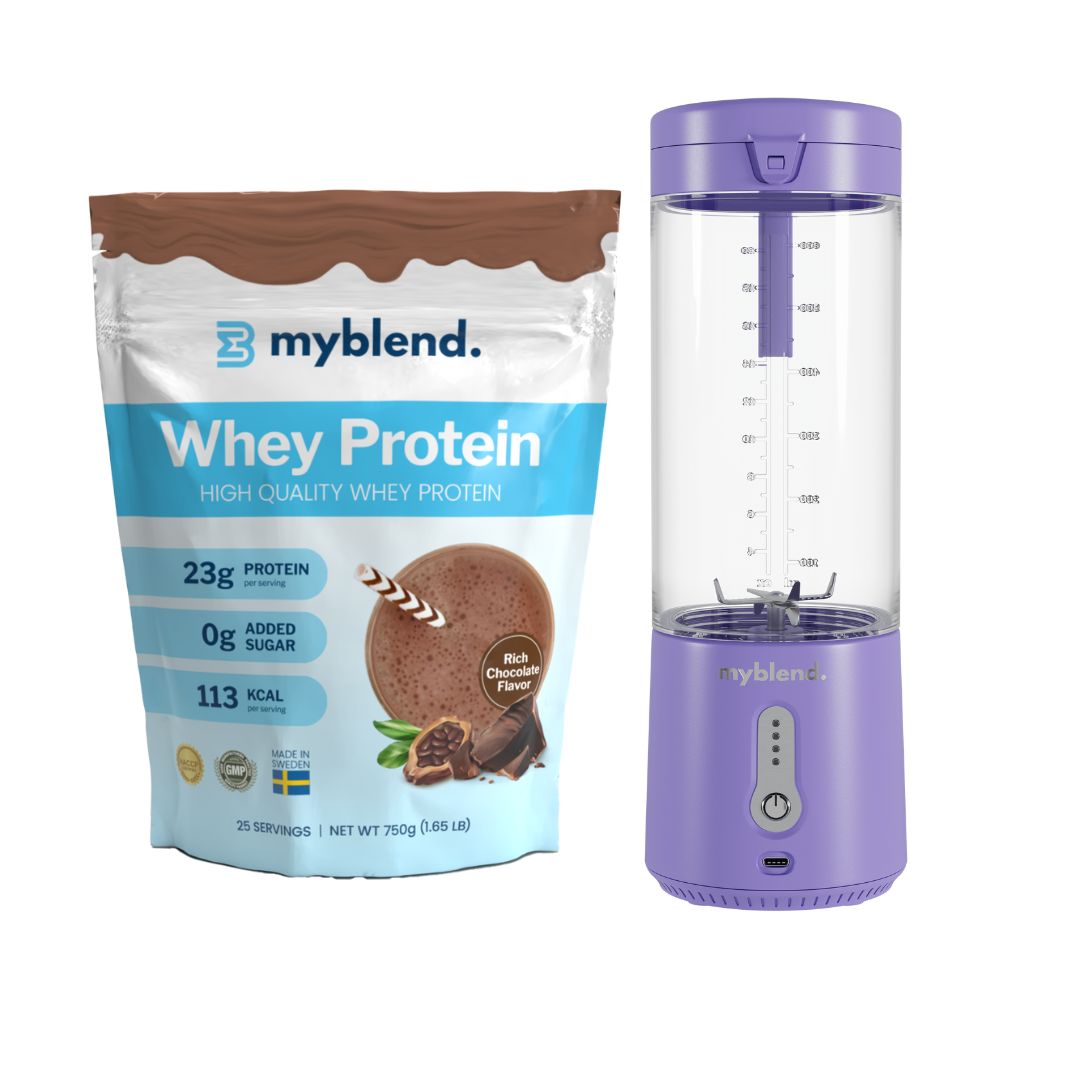 Se MyBlend 3 - Protein Bundle - Lavender / Rich Chocolate ✔ Stort utbud av MyBlend ✔ Snabb leverans: 1 - 2 vardagar och billig frakt - Artikelnummer: MYB-47907976413519 och streckkod / Ean: i lager - Rea på Blender Spara upp till 51% - Över 785 välkända varumärken på rea