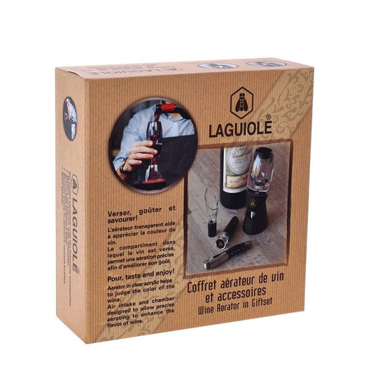 Se Laguiole Vine Aerator Presentset 4 ✔ Stort utbud av Laguiole ✔ Snabb leverans: 1 - 2 vardagar och billig frakt - Artikelnummer: BLS-18201 och streckkod / Ean: 3661075187996 i lager - Rea på Hem och trädgård > Kök och matsal > Bartillbehör > Verktygsset för drinkar Spara upp till 51% - Över 785 välkända varumärken på rea