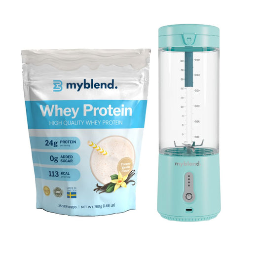Se MyBlend 3 - Protein Bundle - Mint / Creamy Vanilla ✔ Stort utbud av MyBlend ✔ Snabb leverans: 1 - 2 vardagar och billig frakt - Artikelnummer: MYB-46789501649231 och streckkod / Ean: i lager - Rea på Blender Spara upp till 51% - Över 785 välkända varumärken på rea