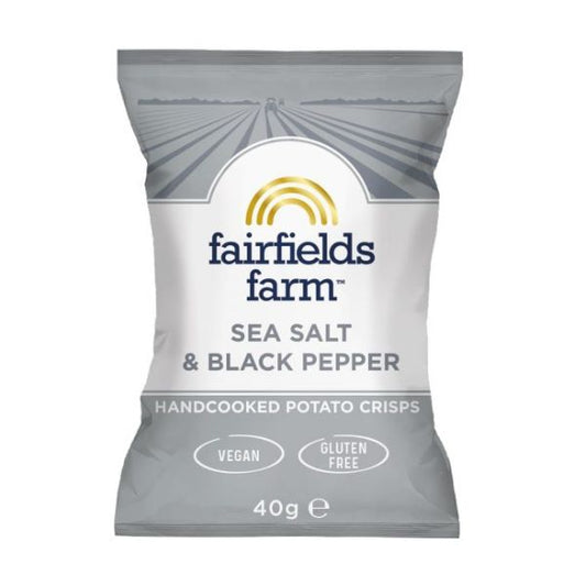 Se Fairfields Gourmet Chips, Salt & Black Pepper 40 g ✔ Stort utbud av ✔ Snabb leverans: 1 - 2 vardagar och billig frakt - Artikelnummer: BLS-692721 och streckkod / Ean: 5060229500120 i lager - Rea på Delikatesser > Snacks > Chips Spara upp till 51% - Över 785 välkända varumärken på rea