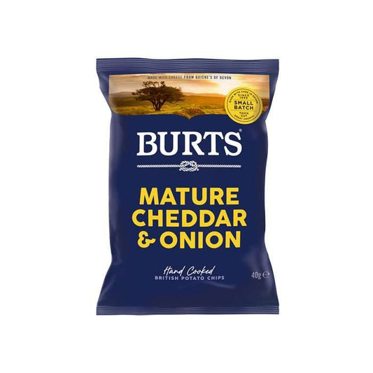 Se Burts Chips Mogen Cheddar & Vårlök 40 g ✔ Stort utbud av BURTÂ´S ✔ Snabb leverans: 1 - 2 vardagar och billig frakt - Artikelnummer: BLS-702708 och streckkod / Ean: 5034709000271 i lager - Rea på Delikatesser > Snacks > Chips Spara upp till 51% - Över 785 välkända varumärken på rea