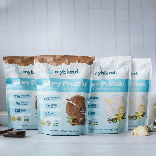 Se Mega Pack - MyBlend Protein 4x 750g ✔ Stort utbud av MyBlend ✔ Snabb leverans: 1 - 2 vardagar och billig frakt - Artikelnummer: MYB-47903651529039 och streckkod / Ean: i lager - Rea på Blender Spara upp till 51% - Över 785 välkända varumärken på rea