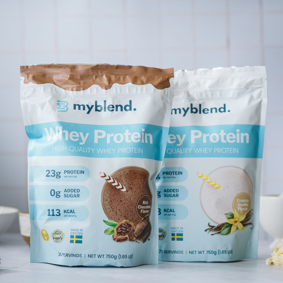 Se Duo Pack - MyBlend Protein 2x 750g - Creamy Vanilla / Rich Chocolate ✔ Stort utbud av MyBlend ✔ Snabb leverans: 1 - 2 vardagar och billig frakt - Artikelnummer: MYB-46881932247375 och streckkod / Ean: i lager - Rea på Blender Spara upp till 51% - Över 785 välkända varumärken på rea