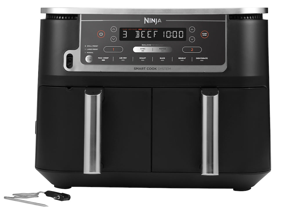 Se Ninja® AF451EU MAX Dualzone Double AirFryer m. Smartcook Termometer - 9,5 Liter ✔ Stort utbud av Ninja® ✔ Snabb leverans: 1 - 2 vardagar och billig frakt - Artikelnummer: SVS-1463 och streckkod / Ean: 0622356258388 i lager - Rea på AIRFRYER Spara upp till 51% - Över 785 välkända varumärken på rea