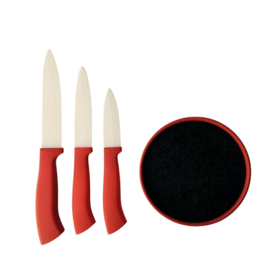 Se Knivblock Med 3 Knivar Röd ✔ Stort utbud av Steel-Function ✔ Snabb leverans: 1 - 2 vardagar och billig frakt - Artikelnummer: BLS-12871 och streckkod / Ean: 5708748140013 i lager - Rea på Hem och trädgård > Kök och matsal > Köksverktyg och köksgeråd Spara upp till 51% - Över 785 välkända varumärken på rea